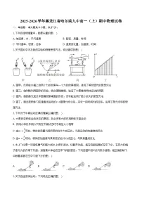 2025-2026学年黑龙江省哈尔滨九中高一（上）期中物理试卷（含答案）