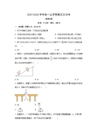 河南省部分高中2025-2026学年高一上学期第三次月考物理试卷（学生版）
