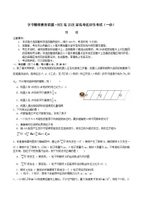 四川省字节精准教育联盟2026届高三上学期适应性考试（一诊）物理试卷（Word版附答案）