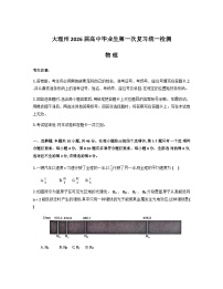 云南省大理州2026届高三上学期第一次复习统一检测物理试卷（Word版附解析）