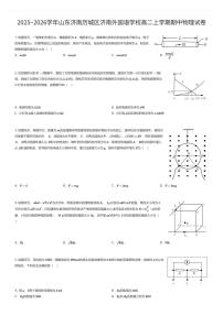 2025~2026学年山东济南历城区济南外国语学校高二上学期期中物理试卷（有答案解析）