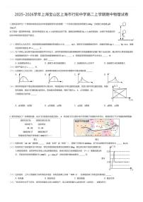 2025~2026学年上海宝山区上海市行知中学高二上学期期中物理试卷（有答案解析）