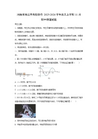 河南省商丘市名校协作2025-2026学年高三上学期11月期中物理试卷（学生版）