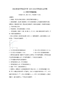 河北省沧州市沧县中学2025-2026学年高三上学期11月期中物理试卷（学生版）