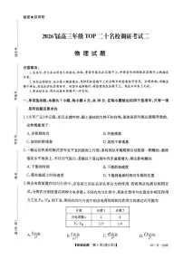 河南省TOP二十名校2026届高三上学期12月调研考试二物理试题（PDF版附解析）