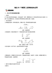 高考物理一轮重难点复习训练 难点05 牛顿第二定律的综合应用（2份，原卷版+解析版）