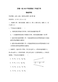 河南省南阳市方城县第一高级中学2025-2026学年高二上学期12月月考物理试卷