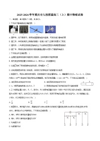 2025-2026学年重庆市九校联盟高二（上）期中物理试卷（含答案）