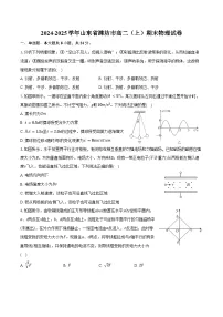 2024-2025学年山东省潍坊市高二（上）期末物理试卷（含解析）