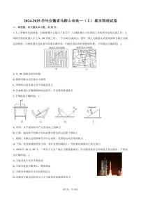 2024-2025学年安徽省马鞍山市高一（上）期末物理试卷（含答案）