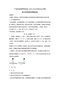 广东省深圳市宝安区2025-2026学高三上学期教学质量检测物理试卷（学生版）