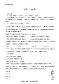 2026届西南名校联盟“3 3 3”高三上学期备考诊断性联考模拟预测物理试题（三）( 含答案)