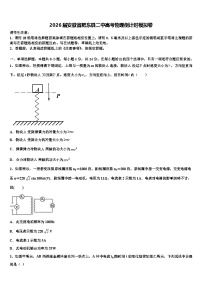 2026届安徽省肥东县二中高考物理倒计时模拟卷含解析
