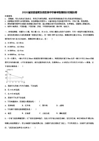 2026届安徽省肥东县圣泉中学高考物理倒计时模拟卷含解析
