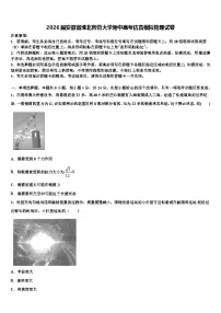 2026届安徽省淮北师范大学附中高考仿真模拟物理试卷含解析