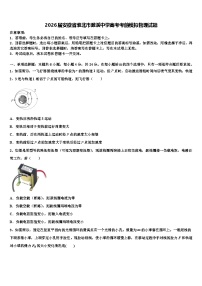 2026届安徽省淮北市濉溪中学高考考前模拟物理试题含解析