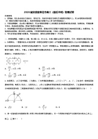 2026届安徽省淮北市高三（最后冲刺）物理试卷含解析