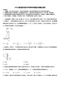 2026届安顺市重点中学高考考前提分物理仿真卷含解析