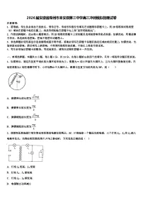 2026届安徽省滁州市来安县第三中学高三冲刺模拟物理试卷含解析