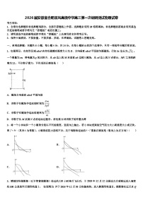2026届安徽省合肥双凤高级中学高三第一次调研测试物理试卷含解析