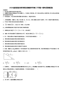 2026届安徽省合肥市肥东县高级中学高三下学期一模考试物理试题含解析