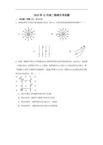 湖南省岳阳市汨罗市第二中学2025-2026学年高二上学期12月月考物理试题（含答案）