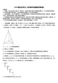 2026届北京市师大二附中高考考前模拟物理试题含解析