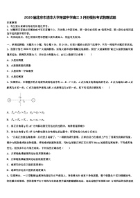 2026届北京市清华大学附属中学高三3月份模拟考试物理试题含解析