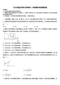 2026届北京市师大附中高三3月份模拟考试物理试题含解析