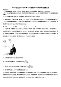2026届北京十一学校高三3月份第一次模拟考试物理试卷含解析