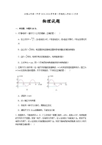 宁夏回族自治区石嘴山市第一中学2025-2026学年高二上学期12月月考物理试卷