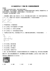 2026届北京丰台十二中高三第一次调研测试物理试卷含解析
