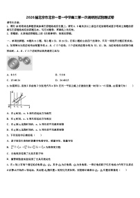 2026届北京市北京一零一中学高三第一次调研测试物理试卷含解析