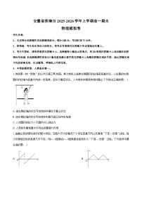 安徽省淮南市2025-2026学年上学期高一期末物理模拟卷