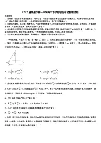 2026届常州市第一中学高三下学期联合考试物理试题含解析