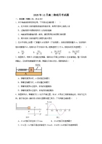 湖南省岳阳市汨罗市第一中学2025-2026学年高二上学期12月月考物理试题（Word版附答案）