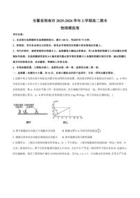 2025-2026学年安徽省淮南市上学期高二期末物理模拟卷（有答案）