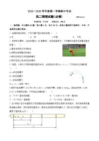 2026江苏省马坝高级中学等校级联合测试高二上学期期中考试物理（必修）含答案