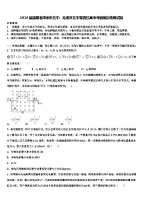 2026届福建省漳州市五中、龙海市五中等四校高考考前模拟物理试题含解析