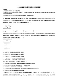 2026届福州市高考临考冲刺物理试卷含解析