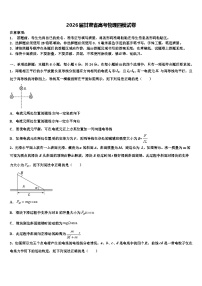 2026届甘肃省高考物理四模试卷含解析