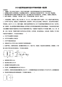 2026届甘肃省金昌市重点中学高考物理一模试卷含解析