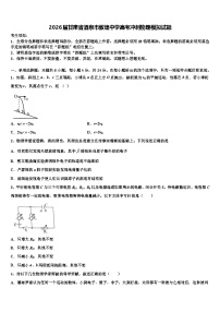 2026届甘肃省酒泉市敦煌中学高考冲刺物理模拟试题含解析
