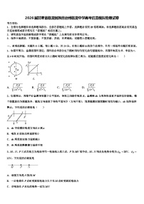 2026届甘肃省临夏回族自治州临夏中学高考仿真模拟物理试卷含解析