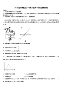 2026届甘肃省灵台一中高三下第一次测试物理试题含解析