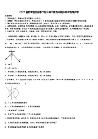 2026届甘肃省兰州市市区片高三第五次模拟考试物理试卷含解析