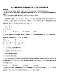 2026届甘肃省部分普通高中高三第二次诊断性检测物理试卷含解析