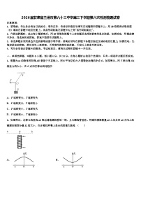 2026届甘肃省兰州市第六十三中学高三下学期第六次检测物理试卷含解析