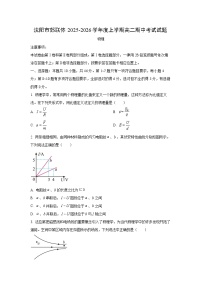 2025-2026学年辽宁省沈阳市郊联体高二上学期期中物理试卷（学生版）