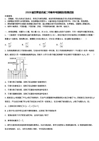 2026届甘肃省武威二中高考考前模拟物理试题含解析